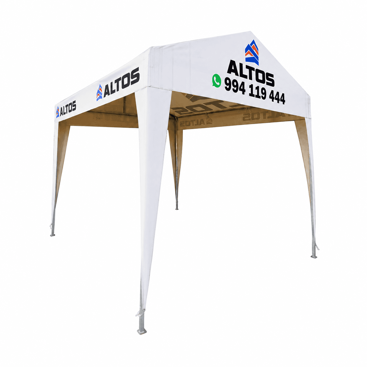 TOLDO 3 x 3 - LINO PESADO - TUBO GALVANIZADO